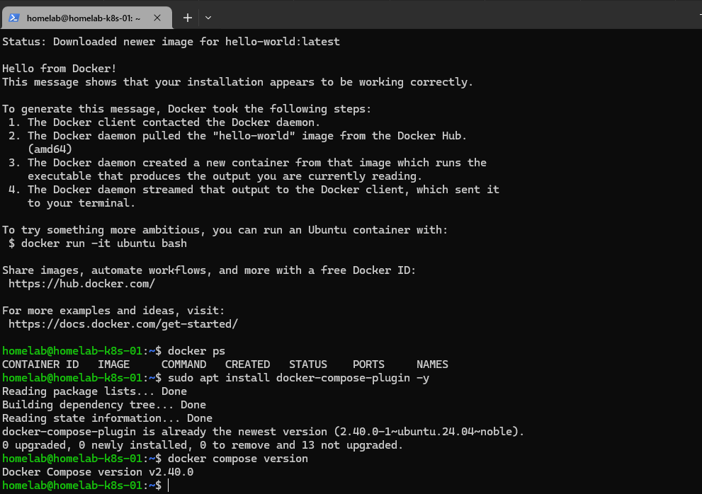 Docker Compose Installation
