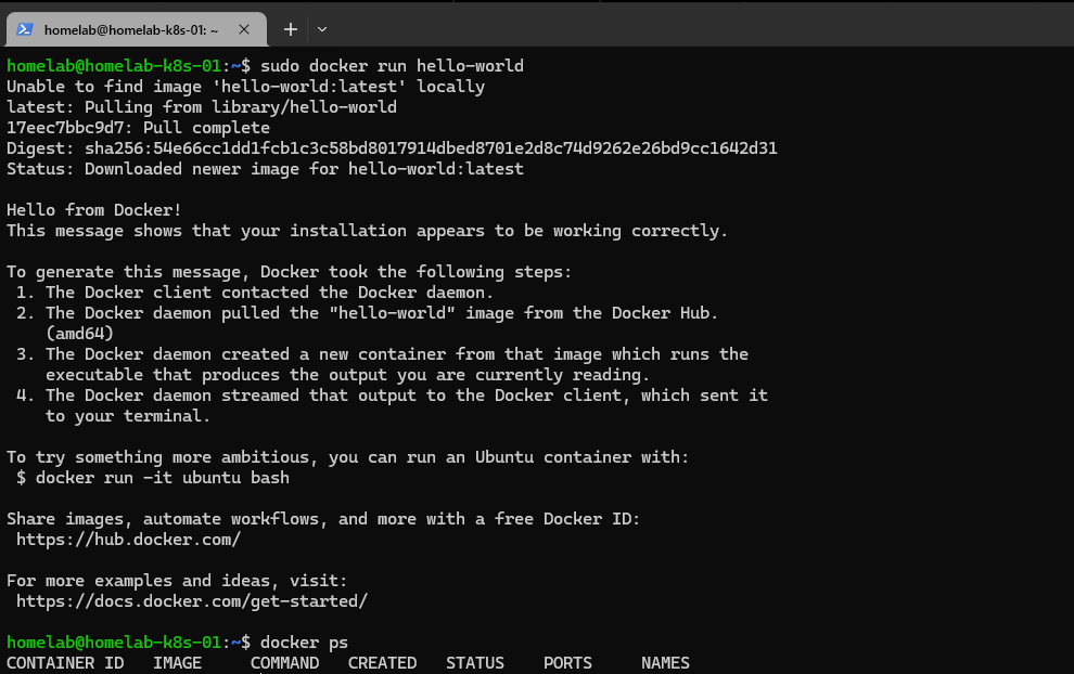 Docker Hello World