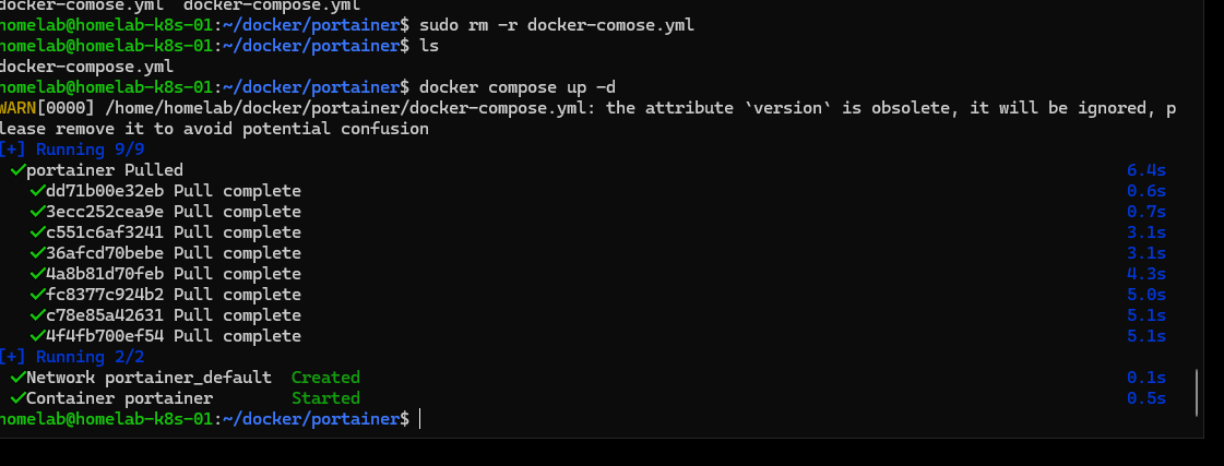 Portainer Running