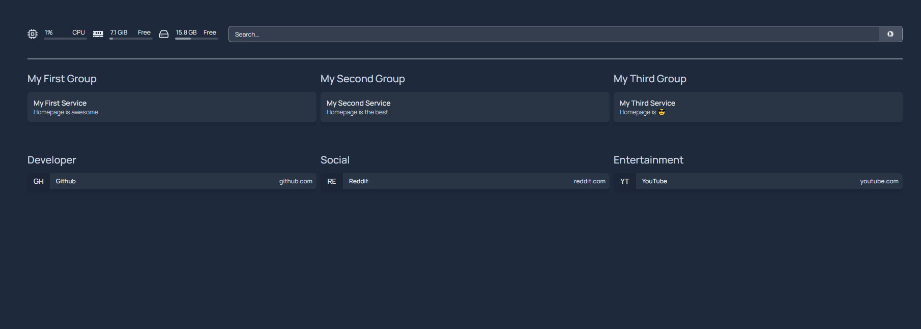 Homepage Working