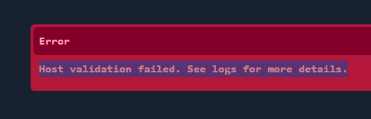 Still Error